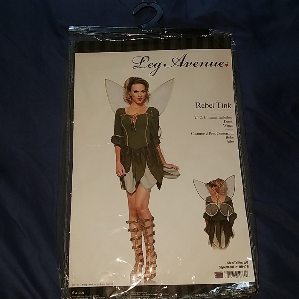 'Rebel Tink' Fairy Costume Dress & Wings